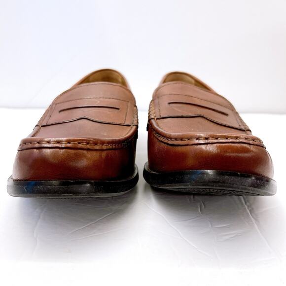 Cole Haan “GRAND OS” Pinch Maine Classic Penny Loafers Size 13 Brown Leather$325 - Picture 2 of 8